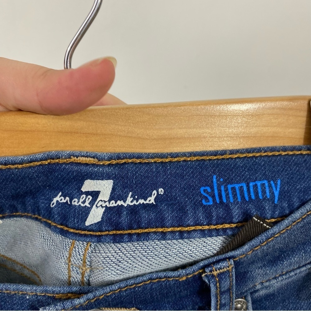 NWT 7 For All Mankind Boys Dark Wash Slimmy Fit Jeans - Picture 8 of 9